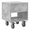 vidaXL Bedside Table 2 pcs Concrete Grey 40.5 x 40 x 48 cm