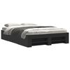 vidaXL Bed Frame without Mattress Black 135x190 cm Double Engineered Wood