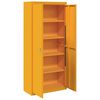 vidaXL Storage Cabinet 2 pcs Mustard Yellow 90 x 40 x 200 cm Steel