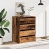vidaXL Corner Chest of Drawers Old Wood 60x41x76 cm Engineered Wood