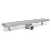 vidaXL Linear Shower Drain 2 pcs Bubble 630x140 mm Stainless Steel