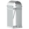 vidaXL Log Holder Silver 40x45x100 cm Galvanised Steel