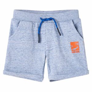 Kids' Shorts with Drawstring Blue Melange 140