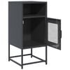 vidaXL Bedside Cabinet Anthracite 36x39x78 cm Cold-rolled Steel