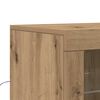 vidaXL LED Sideboard 2 pcs Artisan Oak 41 x 37 x 67 cm Engineered Wood