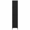 vidaXL Highboard Black Oak 34.5 x 34 x 180 cm Engineered Wood