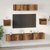 vidaXL TV Cabinet Set Wall-mounted 7 pcs Old Wood Engineered Wood