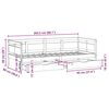 vidaXL Daybed with Drawers without Mattress 90x200 cm Solid Wood