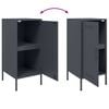 vidaXL Sideboards 2 pcs Anthracite 36x39x79 cm Steel