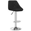 vidaXL Bar Stools 2 pcs Black Faux Leather
