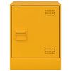 vidaXL Bedside Cabinets 2 pcs Mustard Yellow 34.5x39x44 cm Steel