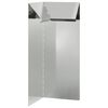vidaXL Snail Fence 10 x 10 x 25 cm Galvanised Steel Silver