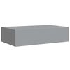 vidaXL Wall-mounted Drawer Shelves 2 pcs Grey 40x23.5x10cm MDF