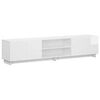 vidaXL TV Stand 179.5 x 34.5 x 40 cm High Gloss White Engineered Wood