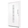 vidaXL Front Door Aluminium and PVC White 110x210 cm