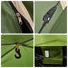 vidaXL Camping Tent 4-Person Green Quick Release