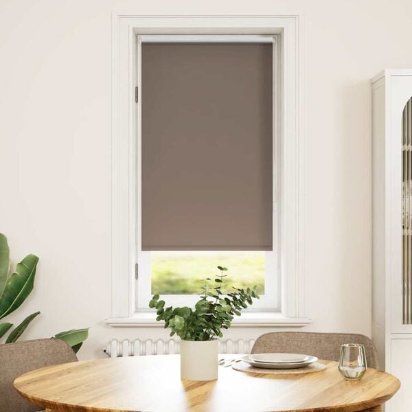 vidaXL Roller Blind Blackout 44.4x100 cm Fabric Width 40 cm Coffee