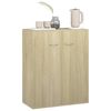 vidaXL Sideboard Sonoma Oak 60x30x75 cm Engineered Wood