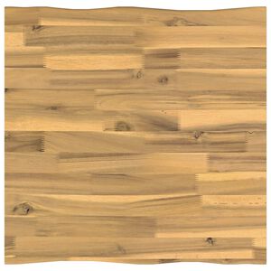 vidaXL Live Edge Table Top 40 x 40 x 3.2 cm Square Solid Acacia Wood