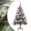 vidaXL Artificial Christmas Tree Green and white 120 cm
