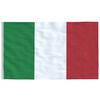 vidaXL Italy Flag and Pole 6.23 m Aluminium