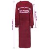 vidaXL Robe KINN Red XXL Cotton