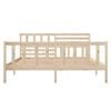 vidaXL Bed Frame without Mattress Solid Wood 120x200 cm (810077+814134)
