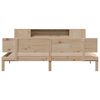 vidaXL Bookcase Bed without Mattress 180x200 cm Super King Solid Wood Pine