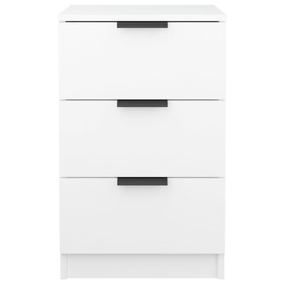 vidaXL Bedside Cabinet White 40x36x65 cm