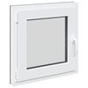 vidaXL Basement Window "RISOR" 50x50 cm Tilt&Turn DIN Left Anthracite