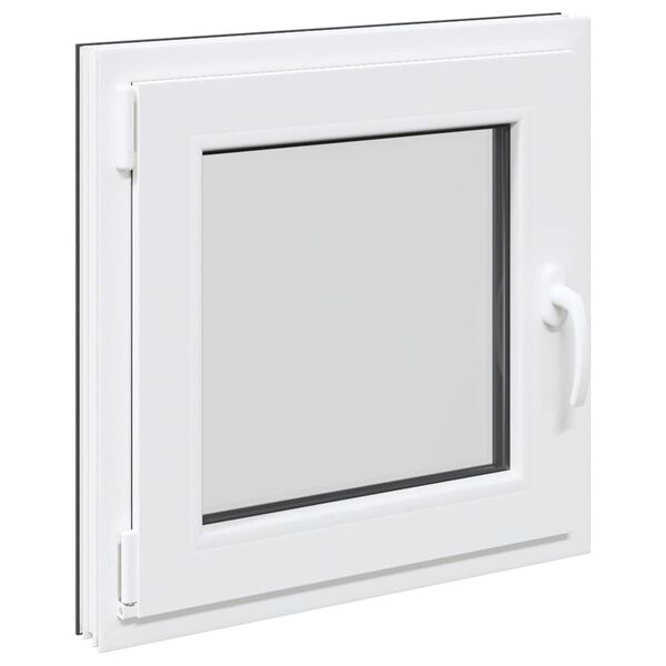 vidaXL Basement Window "RISOR" 50x50 cm Tilt&Turn DIN Left Anthracite