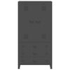 vidaXL Industrial Wardrobe Anthracite 90x50x180 cm Metal