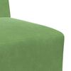vidaXL Modular Sofa Unit Armless 3 pcs Light Green 55 x 74 x 82 cm