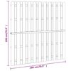 vidaXL Hit and Miss Fence Panel Pinewood 180x180 cm