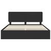 vidaXL Bed Frame with Drawer Black 200 x 200 cm Engineer Wood