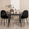 Venture Home Dining Chairs 2 pcs Polar Velvet Black