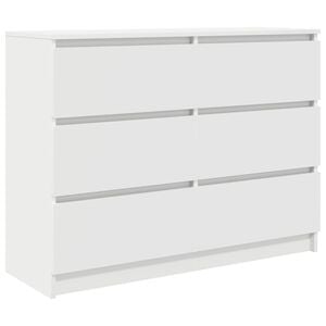 vidaXL Sideboard White 100x35x76 cm Engineered Wood