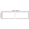 vidaXL Balcony Screen Anthracite 75x500 cm Oxford Fabric