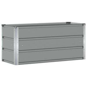 vidaXL Planter Light Grey 100 x 40 x 45 cm Steel