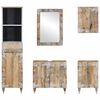 vidaXL 5 Piece Bathroom Furniture Set Solid Wood Mango