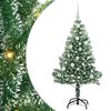 vidaXL Artificial Christmas Tree Snow Flocked with LED Light 120 cm