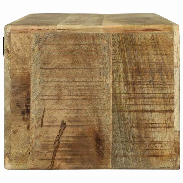 vidaXL TV Cabinet with Shelf with Storage Brown Solid Mango wood