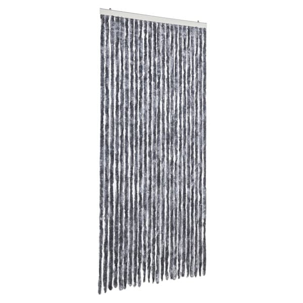 vidaXL Fly Curtain Silver 100x200 cm Chenille