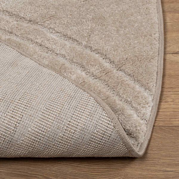 vidaXL Area Rugs Round Beige &Oslash; 200 CM