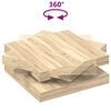 vidaXL Coffee Table 360-Degree Rotatable Sonoma Oak 90x90x34.5 cm