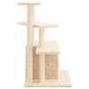 vidaXL Cat Tree with Sisal Scratching Posts Cream 83.5 cm