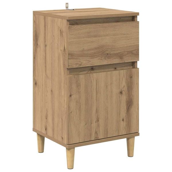 vidaXL Bedside Cabinet Artisan Oak 40 x 35 x 70 cm Engineered Wood