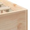 vidaXL Floor Bed Frame with Storage Brown 120 x 190 cm Solid pine wood
