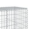 vidaXL Gabion Basket with Cover 650x100x100 cm Galvanised Iron
