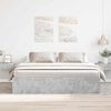 vidaXL Bed Frame without Mattress Concrete Grey 180x200 cm Super King Super King Size